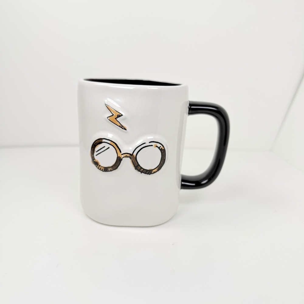 Rae Dunn Harry Potter Mug Glasses Lightning Bolt Double Sided Collectible